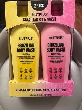 Brazilian Body Wash 2-Pack — Yellow Coco Bliss & Pink Berry Bliss